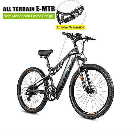 Electric Mountain Bike, E-Bike Moped with 48V 13ah Lithium Battery