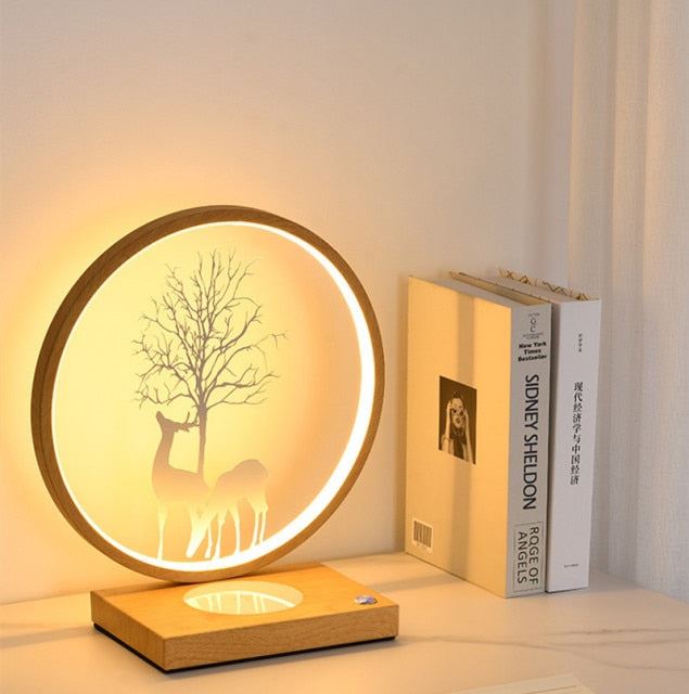 Wireless Charge Touch Wedding Birthday Gift Bedside Lamp Creative desk lamp