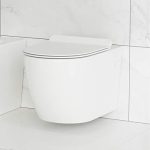 Well Made Forever SM-WT449 St. Tropez Wall Hung Toilet, Glossy White