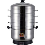 Electric Steamer Multi-layer Automatic Power-off Large Capacity Stainless Steel Steamer Food Warmer Steamer