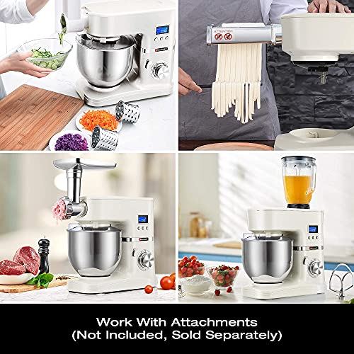 Hauswirt 3-IN-1 5.3Qt Stand Mixer With Pasta Maker Bundle
