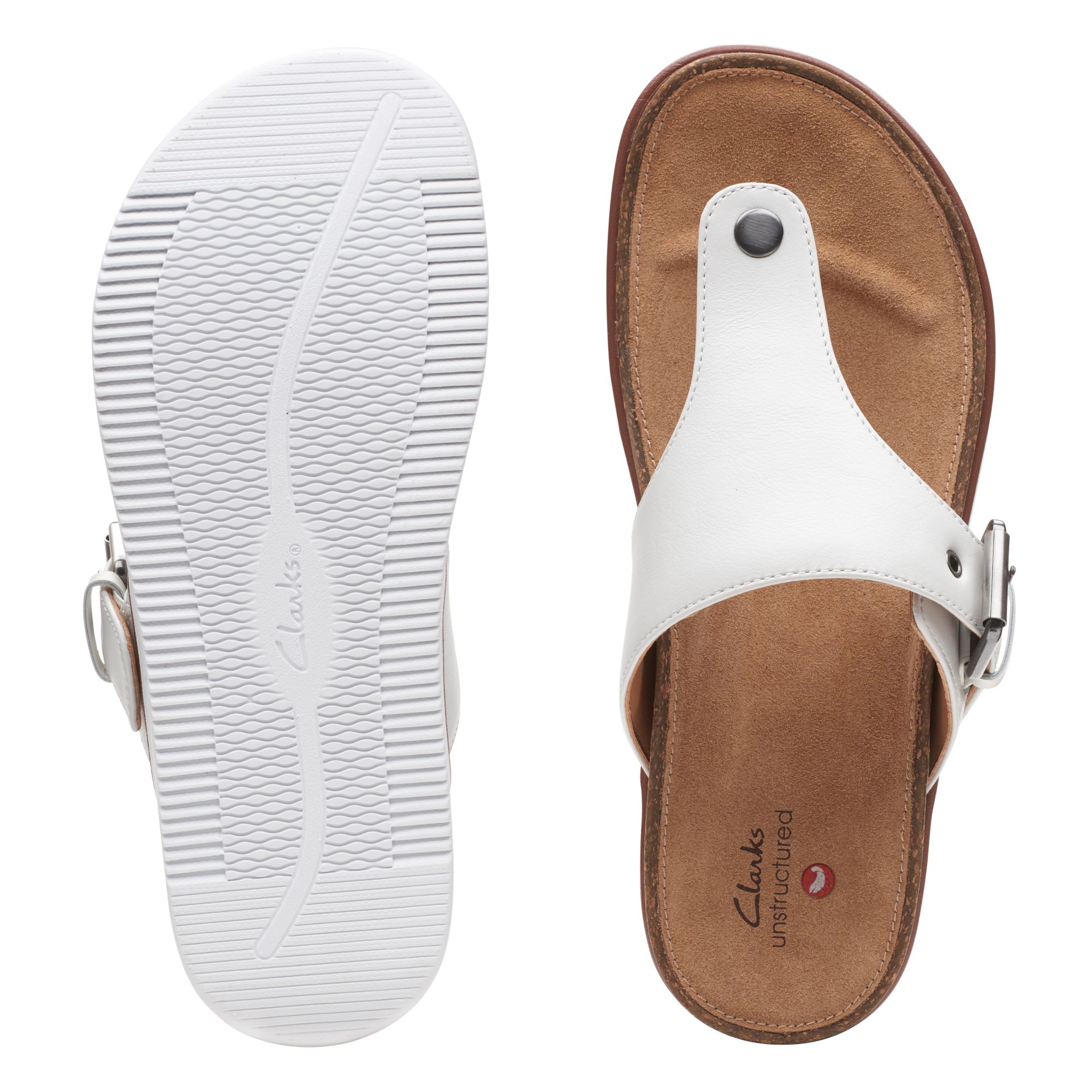 Women Sandals Elayne Step White Leather