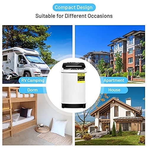 Machine, 11Lbs Capacity Full-automatic Washer with 8 Wash Programs