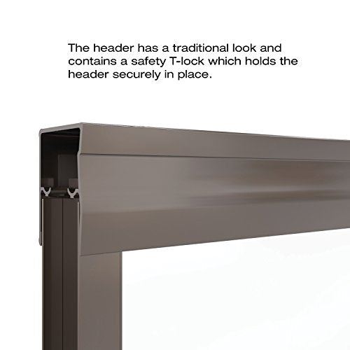 Fits 40-44 inch opening, Obsure Glass, Oil Rubbed Bronze Finish