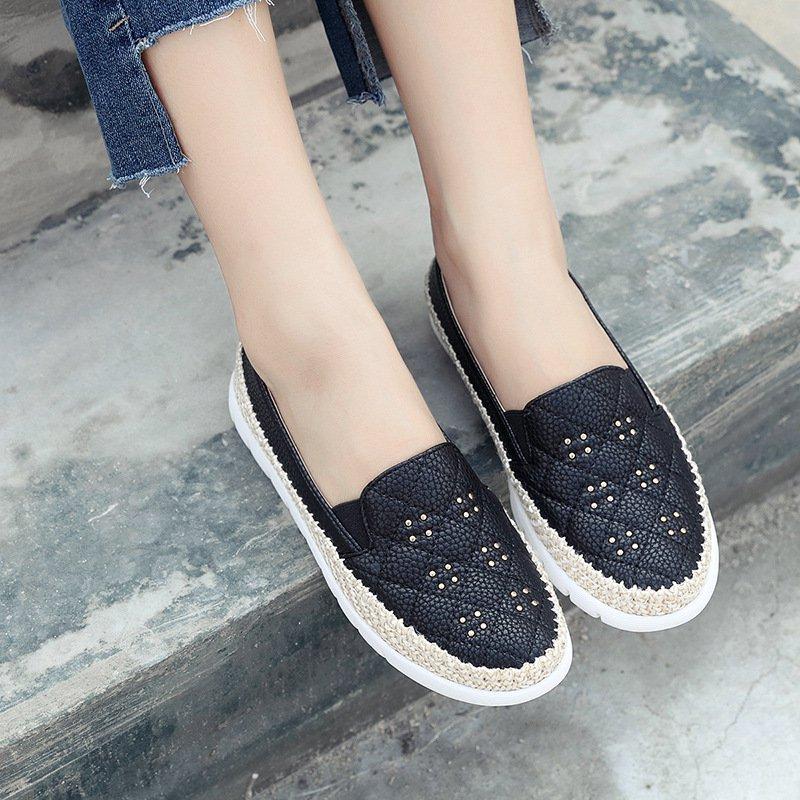 Plus Size Suede Comfy Women Slip-On Loafers