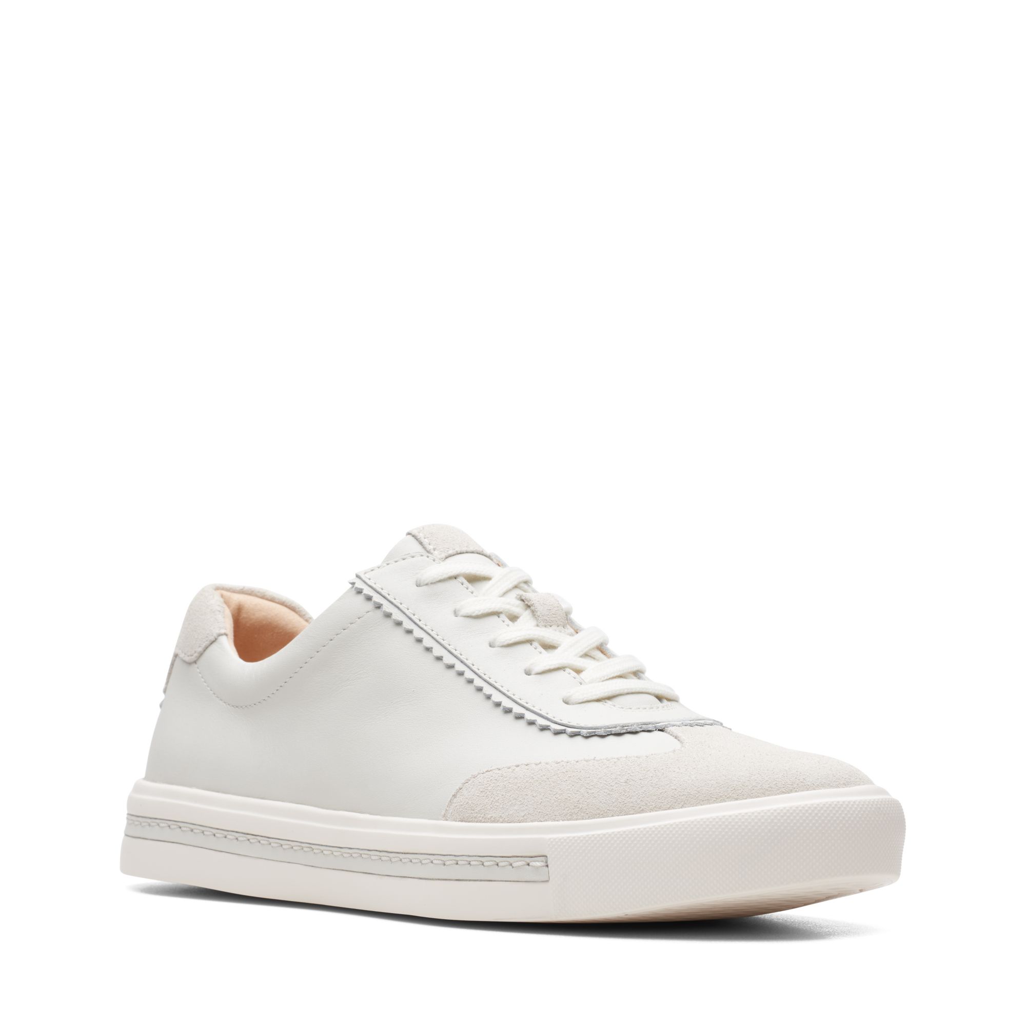 Women  Un Maui Stitch White Leather