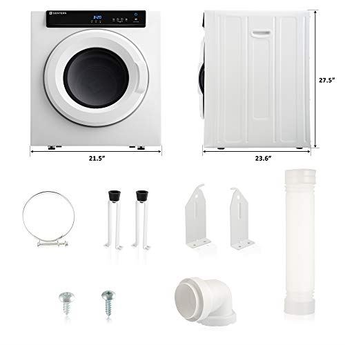 Clothes Dryer, Front Load Compact Tumble Laundry Dryer with Touch
