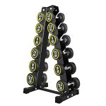 Jeenone 6 Tier Dumbbell Rack Stand, Free Weights A-Frame Holder Storage Racks