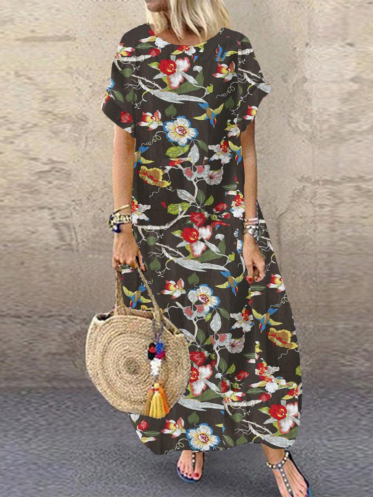 Multicolor Casual Cotton-Blend Dresses