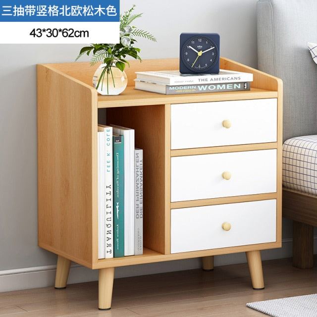 Living Room Furniture Bedside Table Simple Modern Small Apartment Hotel Drawer Nightstand