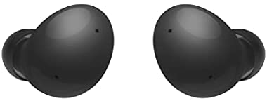 Samsung Galaxy Buds2, White and Wireless Charger Pad EP-P1300B, Black