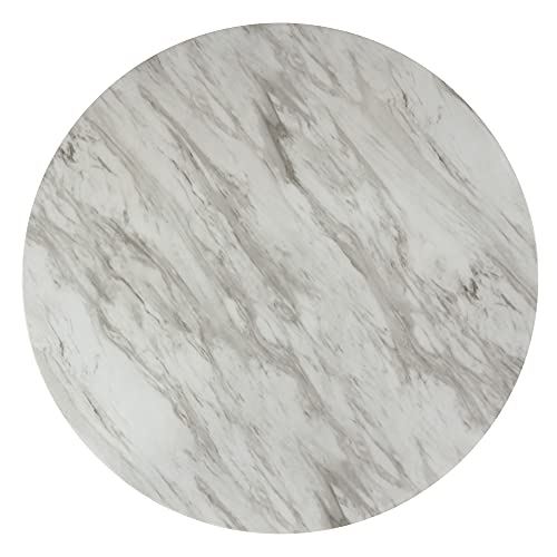 New Classic Furniture Celeste Faux Marble Round Dining Table, 47-Inch