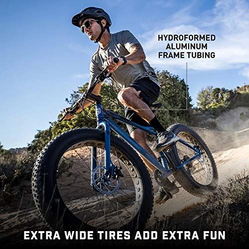 Adult Fat Tire Bike, 26��3-Inch Wheels, 16 Speed Drivetrain, Aluminum Frame