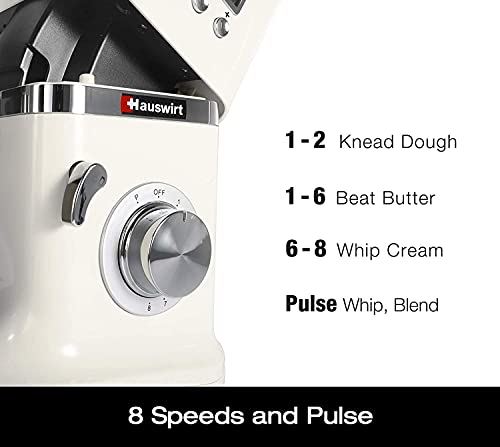Hauswirt 3-IN-1 5.3Qt Stand Mixer With Pasta Maker Bundle