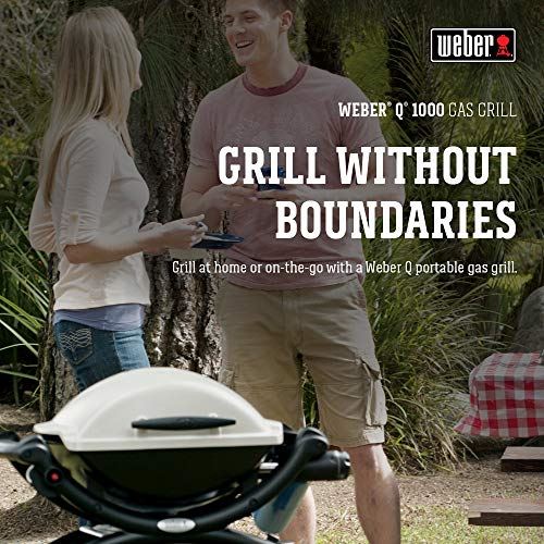 Weber Q1000 Liquid Propane Grill, Chrome