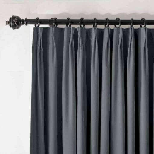 Pinch Pleated Velvet Blackout Lined Home Movie Theater Curtain Drape Panel BIRKIN