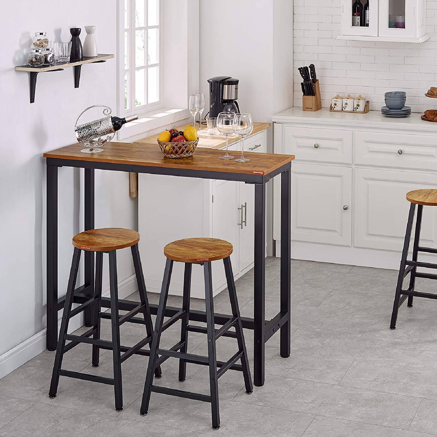 Mr Ironstone Bar Table, 47 Rectangular Kitchen Pub Dining 47.2 Table