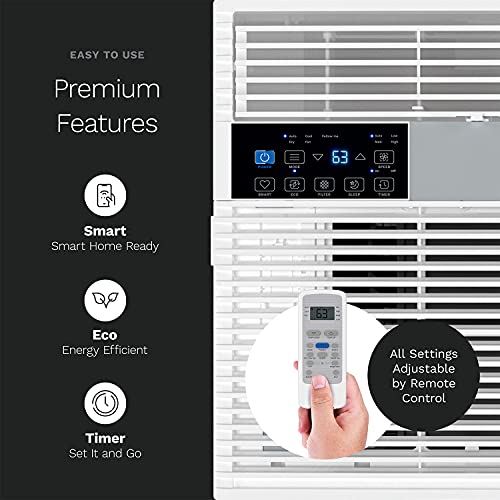 14,500 BTU Window AC with Smart Control, Remote Control, and 24 hr Timer