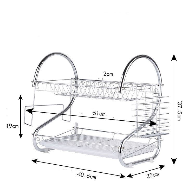 Kitchen Dish Rack Basket Galvanized Household Wash Great Kitchen Sink Dish Drain Drying Rack`