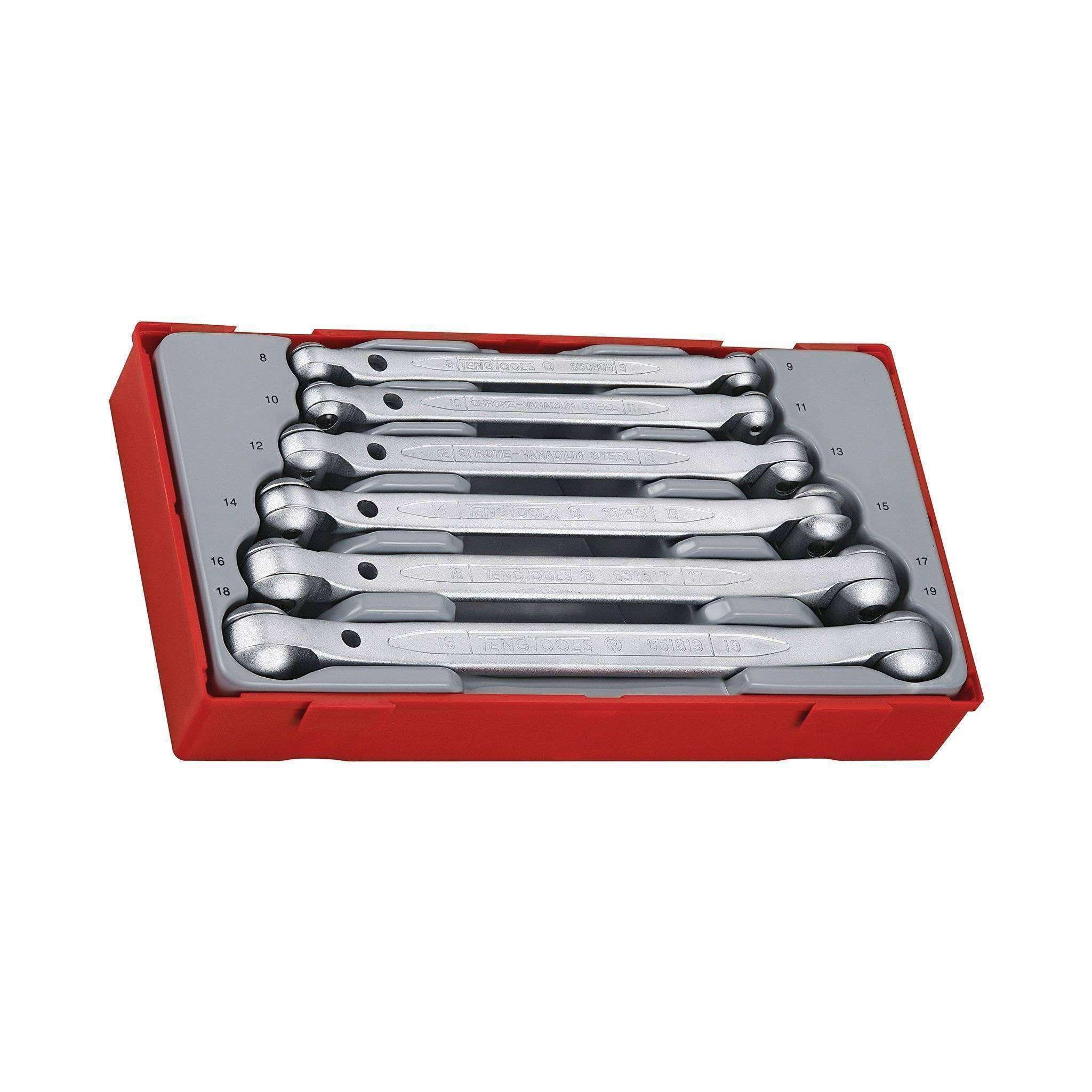 Teng Tools – 6 Piece Double Flex Wrench Set – TEN-O-TT6506