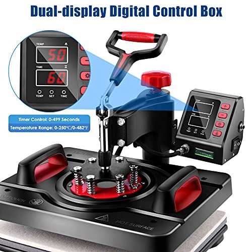 Heat Press Machine Digital Combo with Multifunctional Swing