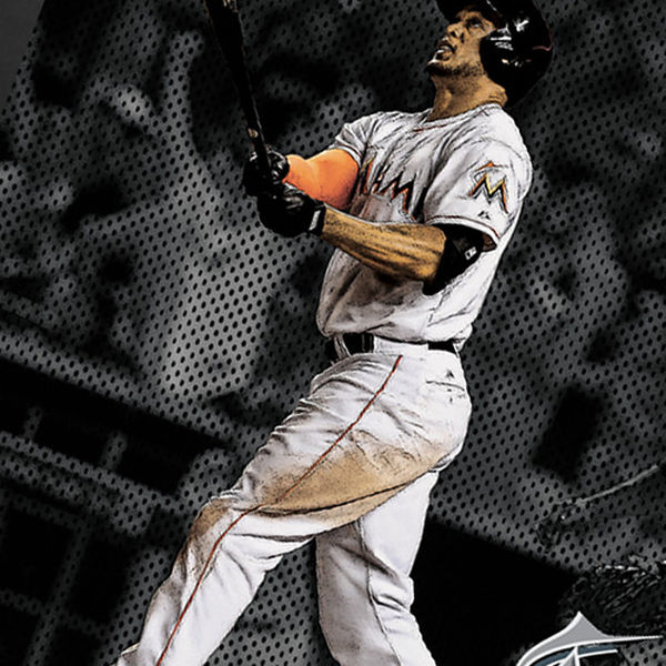 Zoom Men's Miami Marlins Giancarlo Stanton Majestic Black Heat Of The Moment T-Shirt 1 Men's Miami Marlins Giancarlo Stanton Majestic Black Heat Of The Moment T-Shirt 2 Click image to enlarge Shipping This item ships within one business day. See Ship