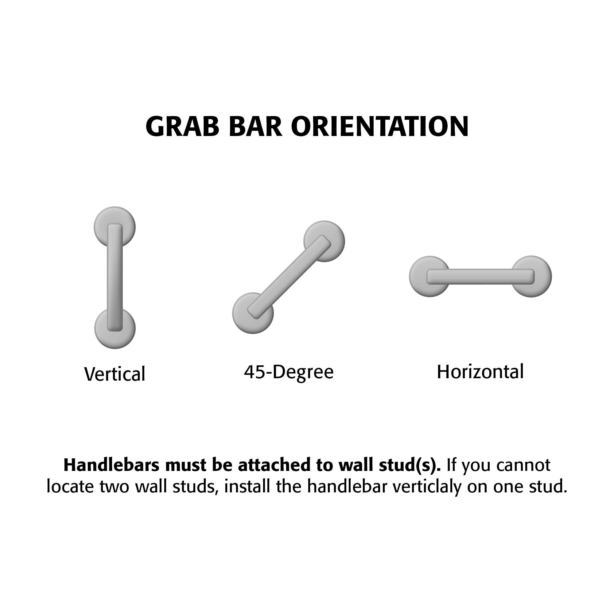 Keeney 1-1/4 in. Classic Stainless Steel Grab Bar, Exposed with Safety Grip - 42x22