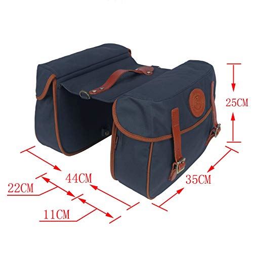 Bicycle Bike Rear Seat Carrier Bag Cycling Double Pannier Bag Pack