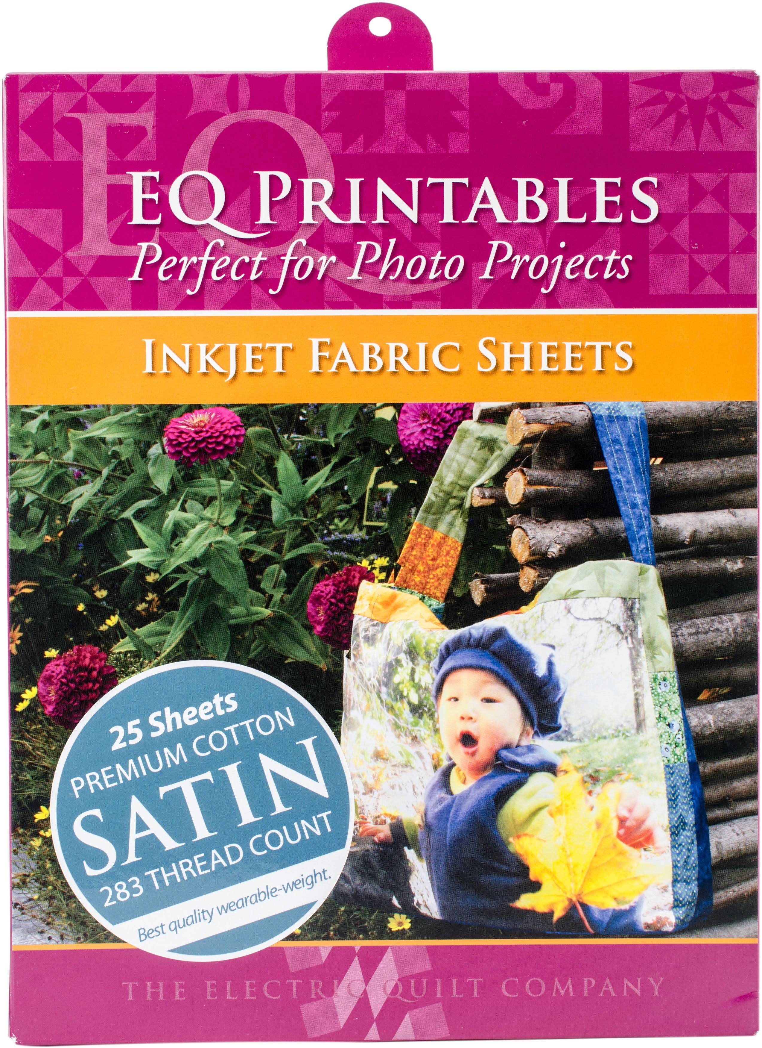 Premium Printable Cotton Satin Fabric 8.5x22x11x22 25/Pkg