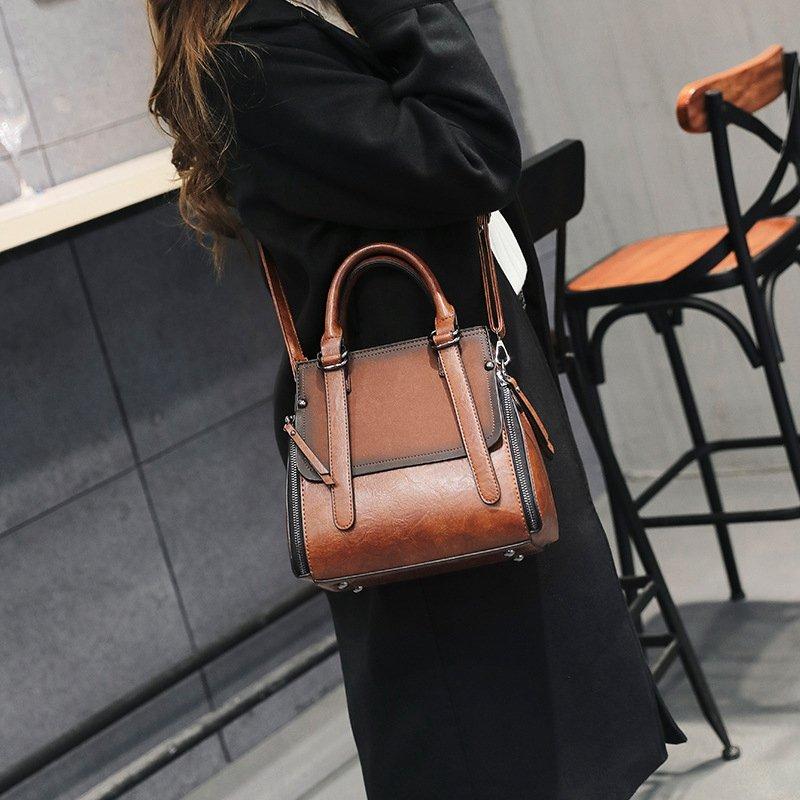 Women Retro Casual Boston Bag