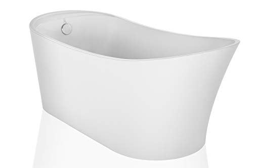 Soaking SPA Tub Modern Stand Alone Bathtubs Model 67FT1528, White