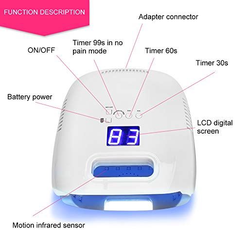 Curing Light Machine with Intelligent 30s, 60s, 99s Timing Function