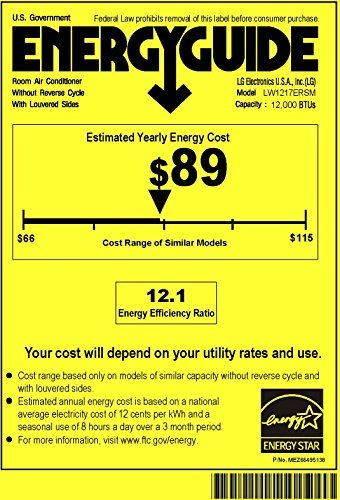 12,000 BTU 115V Window-Mounted Air Conditioner with Wi-Fi Control