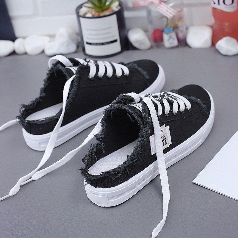 Canvas Lace-Up Daily Summer Sneakers