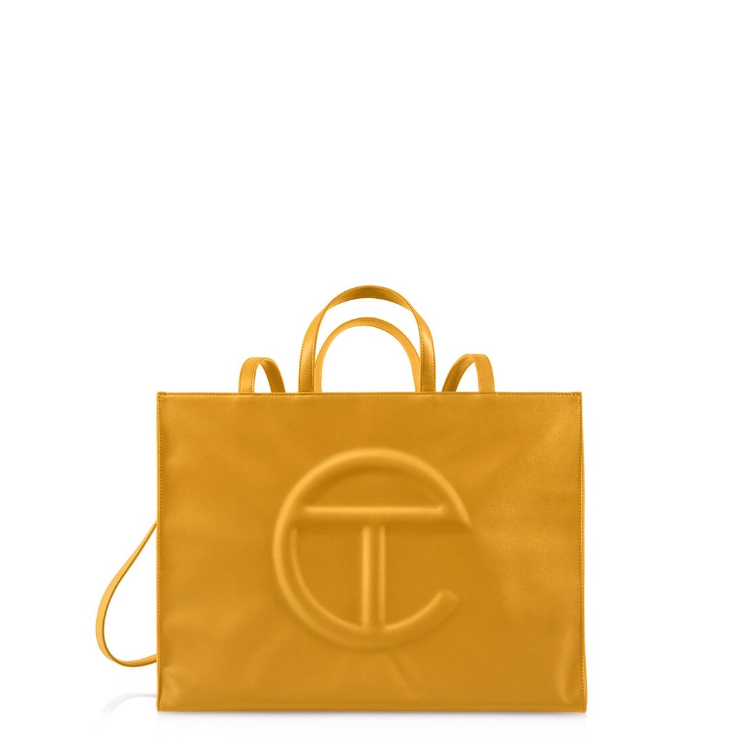Large Mustard Shopping Bag