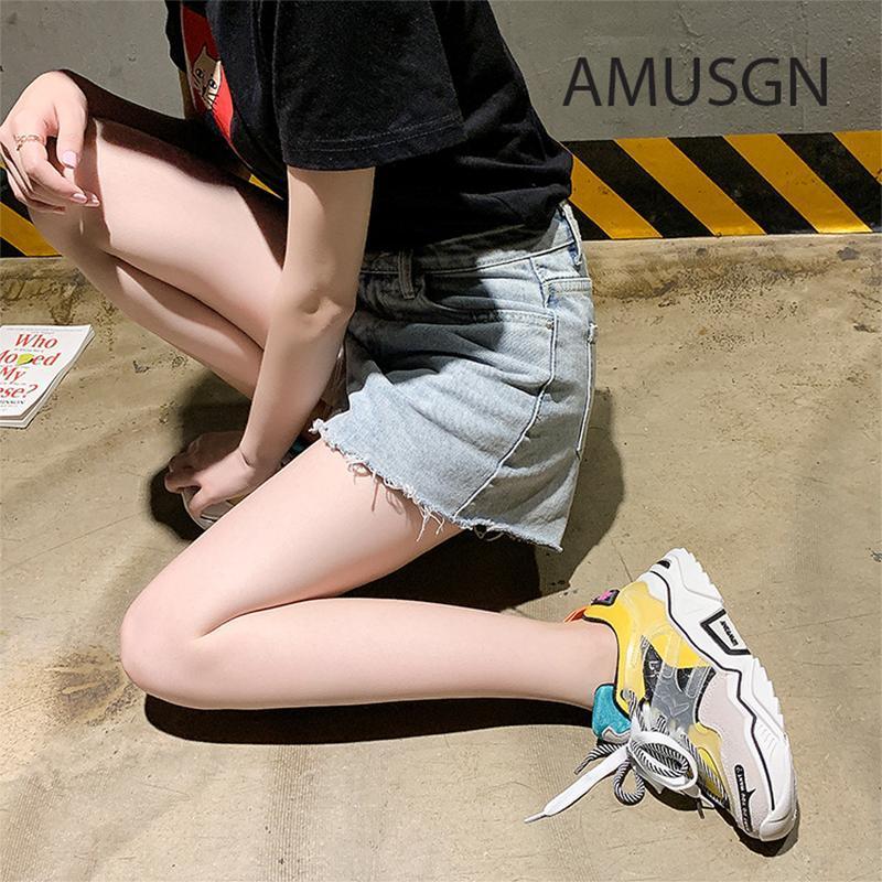 Fashion Wild Colorblock Lace-Up Casual Shoes