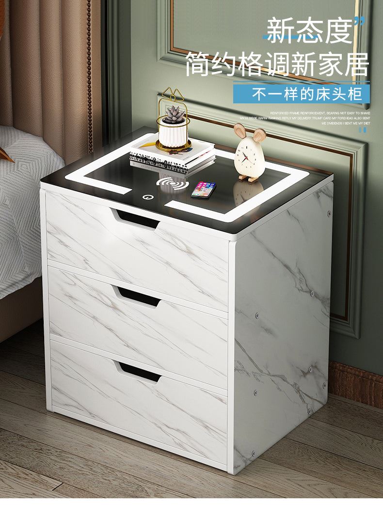 Smart Net Red Bedside Table Small Multi-function Simple Modern