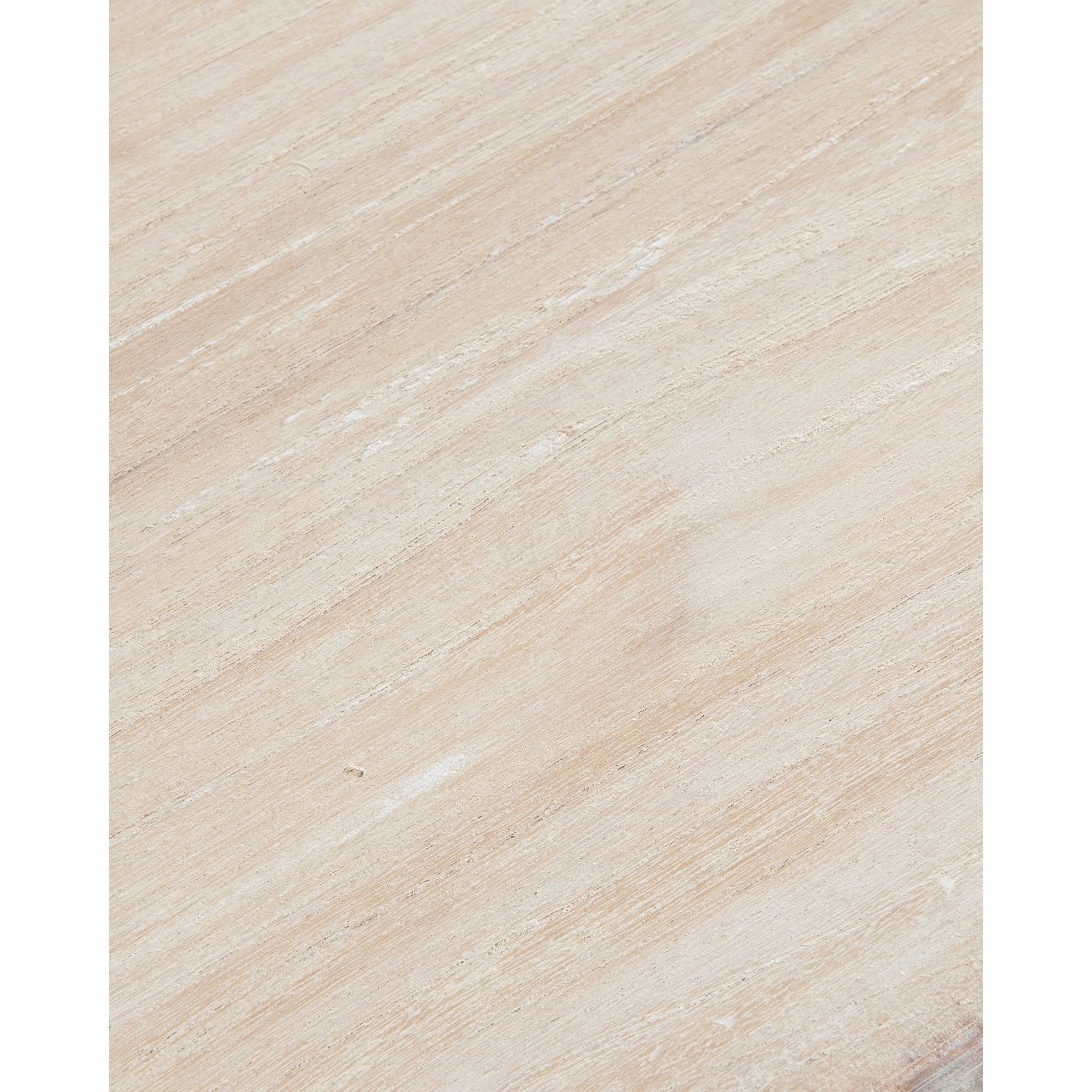 Allura Pedestal Round End Table Natural Wash - East at Main