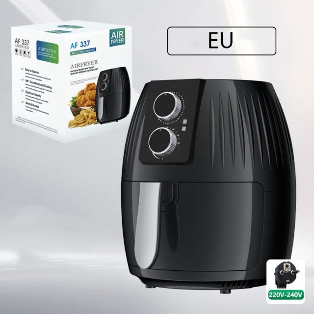 5.5Liter Electric Hot Air Fryer Oven Ollies Cooker Nonstick Frying Pot 1300W Adjustable Temperature Control