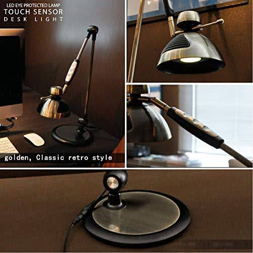 LED Table Lamp LED Desk Lamp, Metal Swing Arm Dimmable Drafting Gesture Control