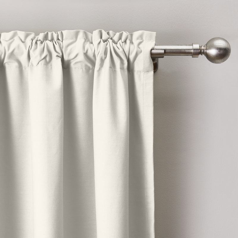Cotton Linen Curtain Drapery 3 Inches Rod Pocket Lined Curtain MaSha