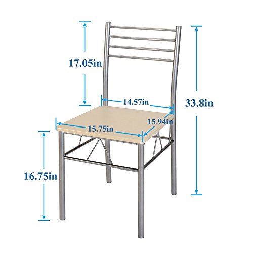 Kitchen Dining Room Table and Chairs 4, 5-Piece Dinette Sets