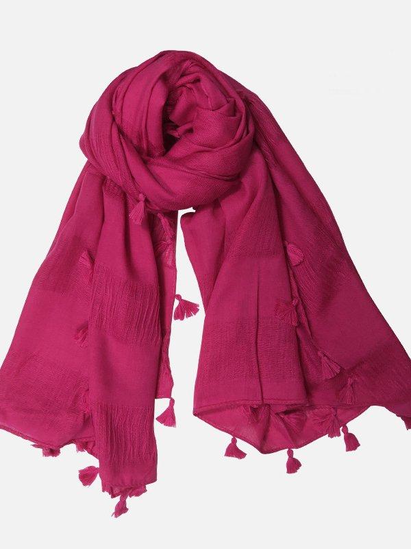 Cotton Linen Scarf Korean Tassel Wild Scarf