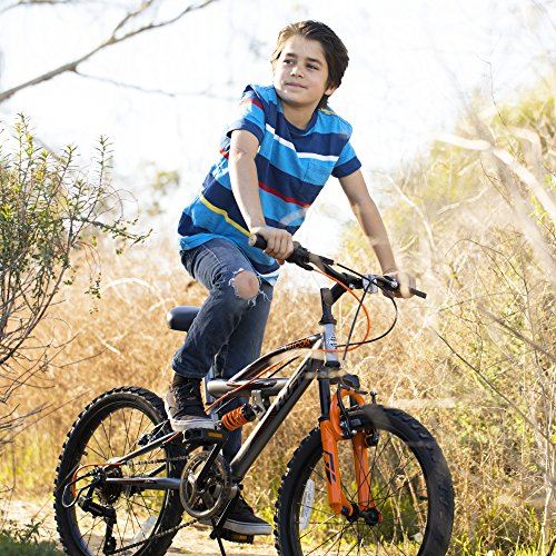 Kids Dual Suspension Mountain Bike, Quick Assembly Available