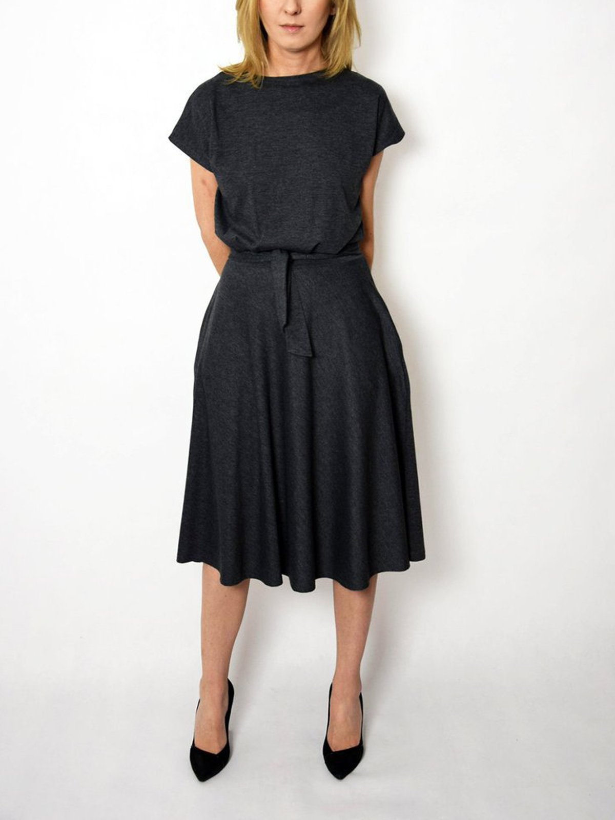 Crew Neck Short Sleeve Dresses