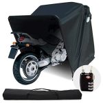 Motorcycle Cover Storage Garage Tent w/ TSA Code Lock & Carry Bag / Small Size