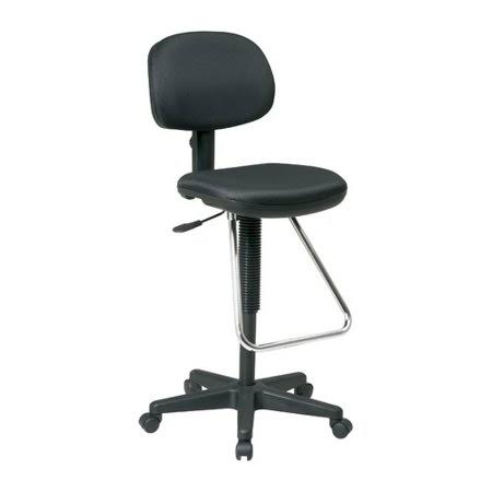 Rebrilliant Boothe High-Back Drafting Chair, Gray