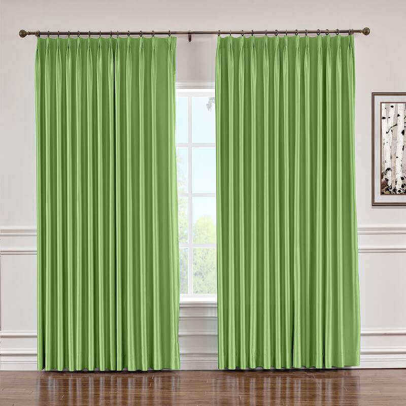 CUSTOM Lao Hang Zhou Green Polyester Cotton Thermal Insulated Curtain