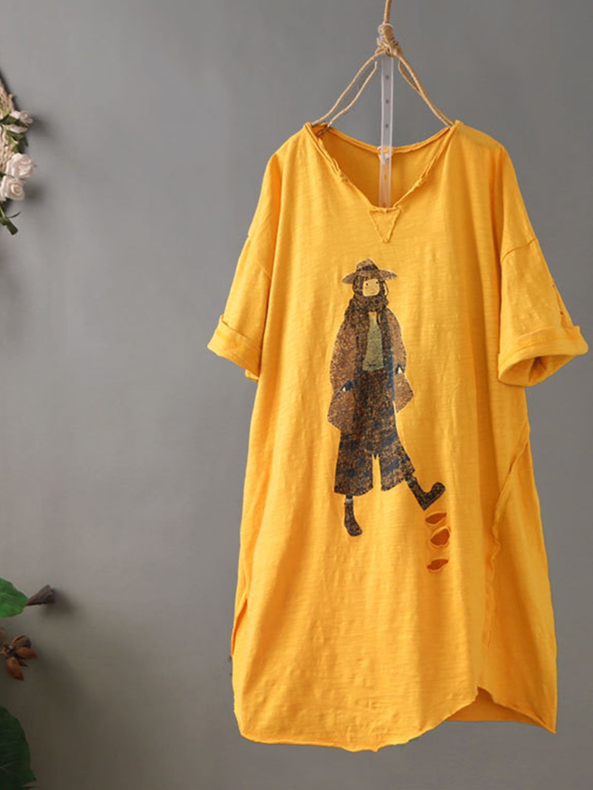 Printed Short Sleeve Shirts & Tops