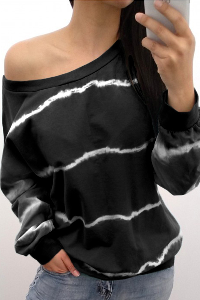 Black Tie Dye Sweatshirt